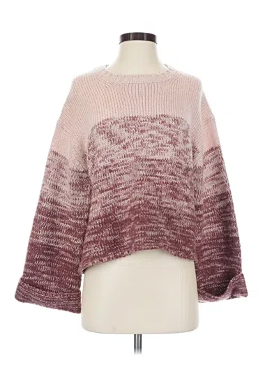 Pre-owned Carve Designs Pullover Sweater In Pink