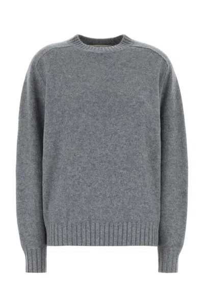 Carven Cashmere Oversize Sweater In Grey