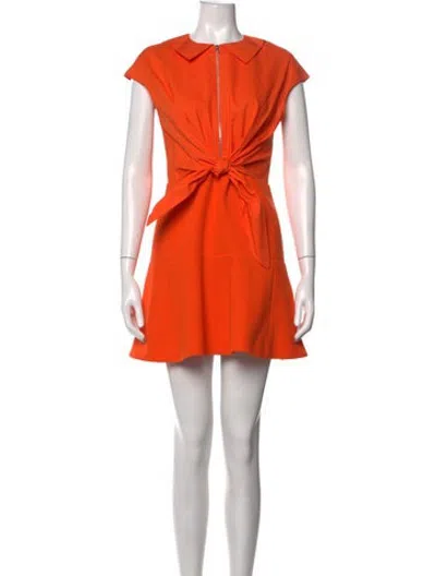 Pre-owned Carven Mini Dress In Orange