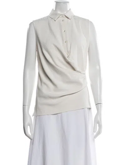 Pre-owned Carven Sleeveless Top In Neutrals