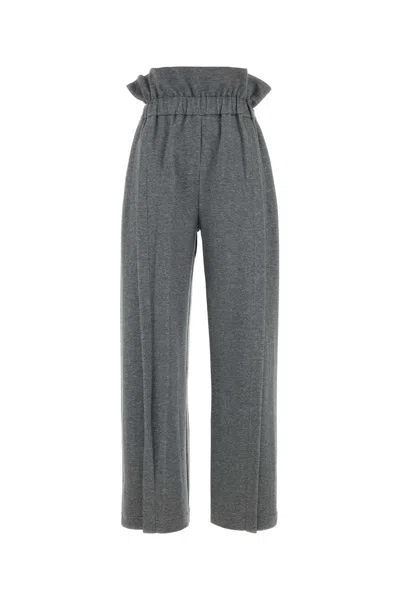 Carven Tr442-soft Orchid Trousers In Grey