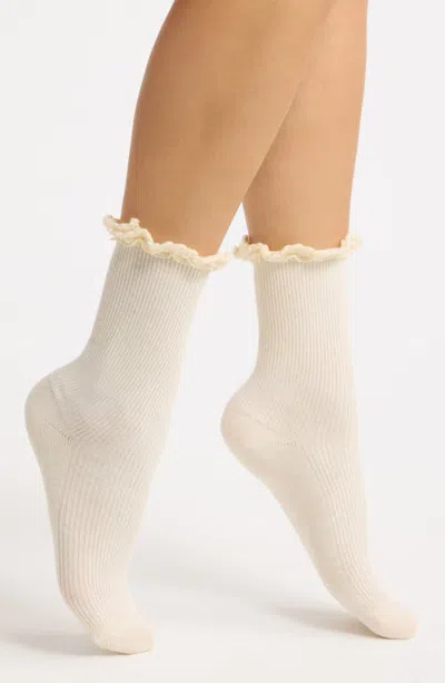 Casa Clara Cotton Blend Crew Socks In Animal Print