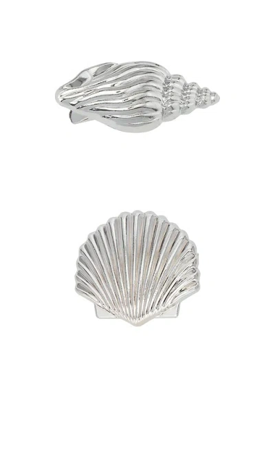 Casa Clara Seaside Clip Set In Silver Shell