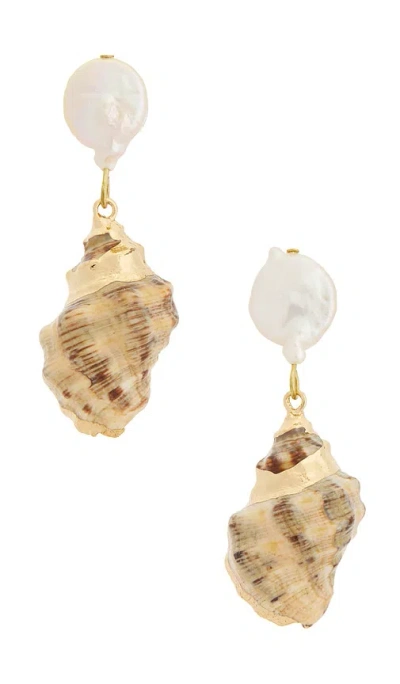 Casa Clara Sunnie Drop Earrings In Shell