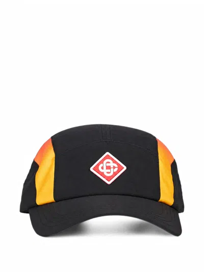 Casablanca Gradient Nylon Cap In Black