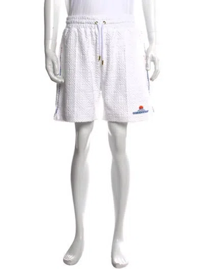 Pre-owned Casablanca Patterned Jogger Shorts W/ Tags In White