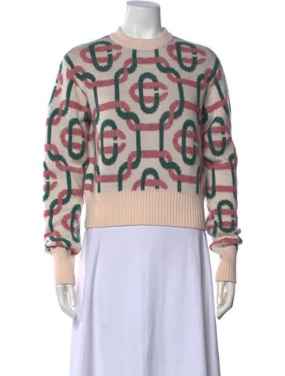 Pre-owned Casablanca Wool Patterned Sweater In Neutrals