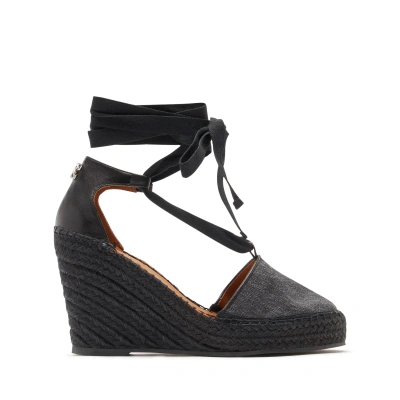 Casadei Espadrillas Baleari - Woman Wedges And Slides Black 38