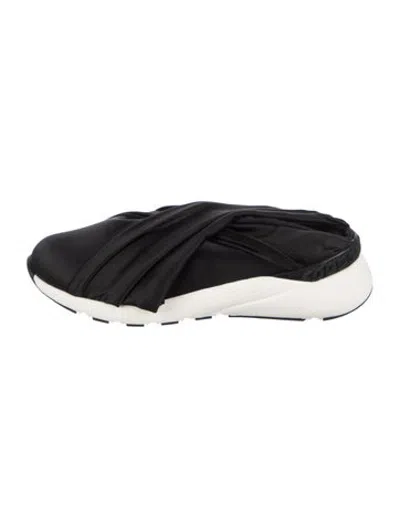 Pre-owned Casadei Satin Sneakers In Black