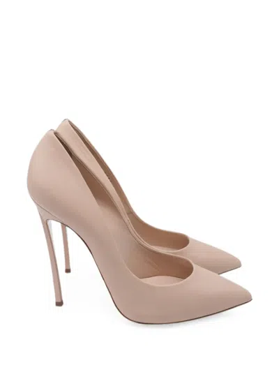 Pre-owned Casadei Vintage Blade Pointed-toe Pumps In Neutrals