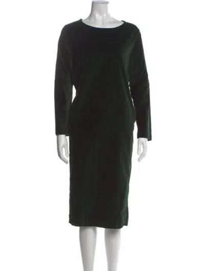 Pre-owned Casey Casey Crew Neck Knee-length Dress In Black