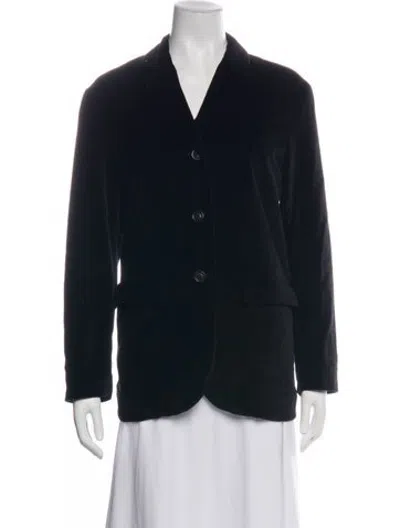 Pre-owned Casey Casey Velvet Blazer In Blue