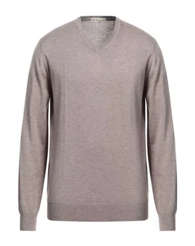 Cashmere Company Man Sweater Dove Grey Size 42 Wool, Cashmere, Silk, Nylon