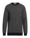 Cashmere Company Man Sweater Lead Size 36 Wool, Cashmere, Silk, Nylon In Grey
