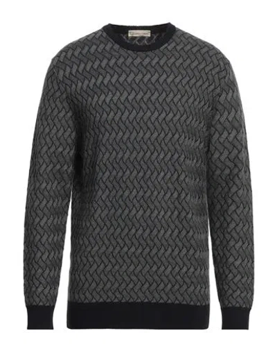 Cashmere Company Man Sweater Lead Size 36 Wool, Cashmere, Silk, Nylon In Grey