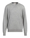 Cashmere Company Man Sweater Light Grey Size 42 Wool, Cashmere, Silk, Nylon