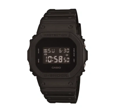 Pre-owned Casio G-shock Dw-5600bb-1 Black Resin Band Men Sports Watch