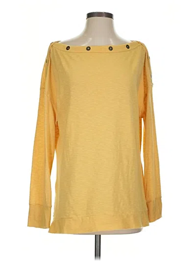 Pre-owned Caslon Pullover Sweater In Yellow