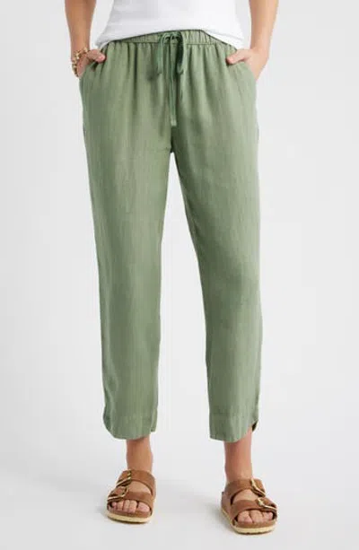 Caslon ® Tapered Linen Pants In Green