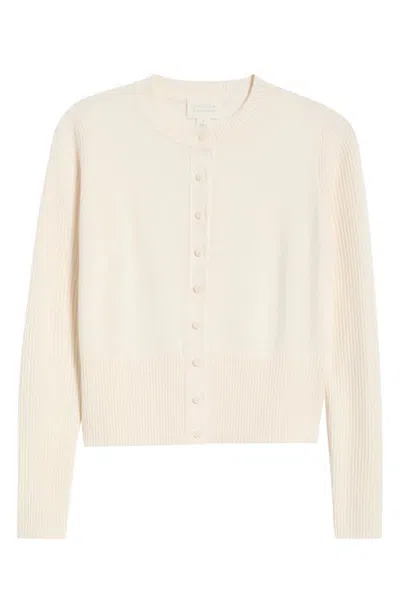 Caslonr Caslon(r) Wool & Cashmere Blend Cardigan In White