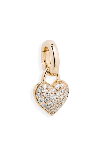 Cast The Diamond Baby Heart Charm In Gold