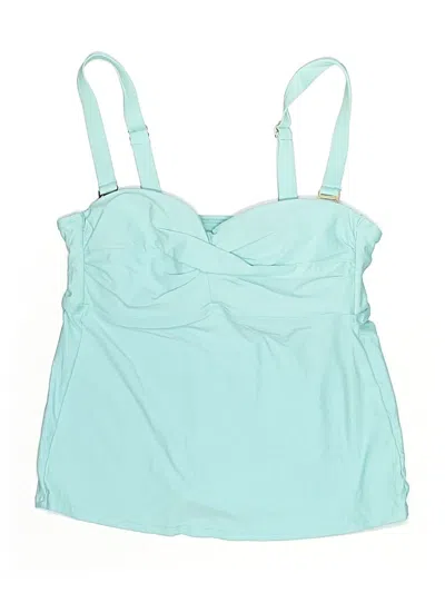 Pre-owned Catalina Swimsuit Top Teal Swimwear