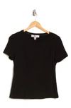 Catherine Malandrino Solid Crewneck T-shirt In Black