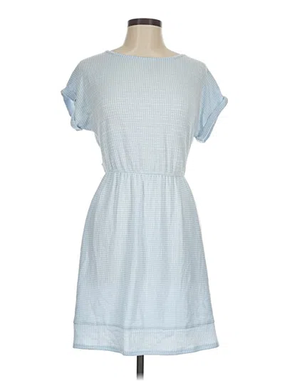 Pre-owned Caution To The Wind Casual Dress In Blue
