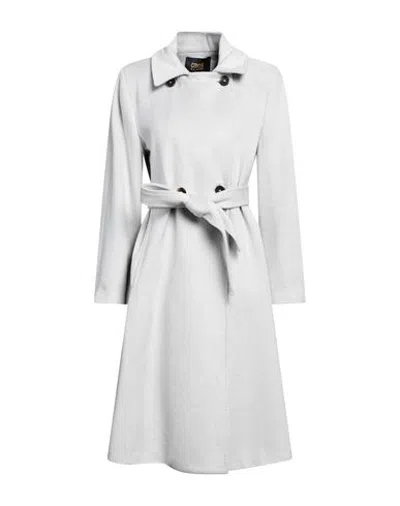 Cavalli Class Woman Coat Light Grey Size 8 Wool, Polyester, Acrylic