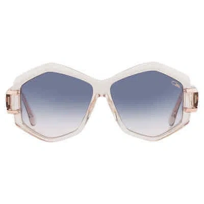 Pre-owned Cazal Blue Gradient Geometric Ladies Sunglasses  8507 003 58  8507 003 In Pink