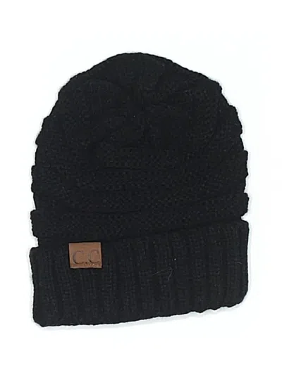 Pre-owned C.c Exclusives Beanie Hat In Black