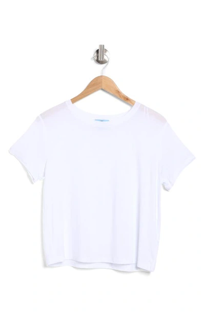 Cece Boxy Crop T-shirt In White