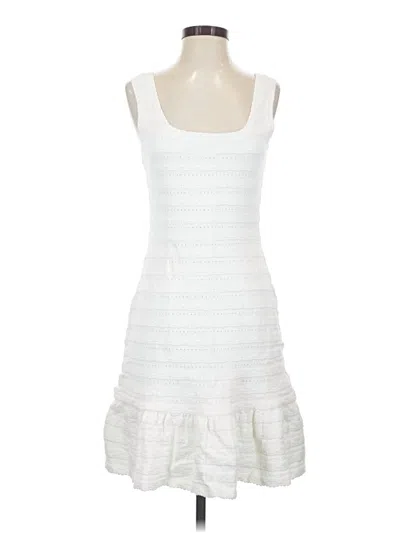 Pre-owned Cece Casual Dress In White
