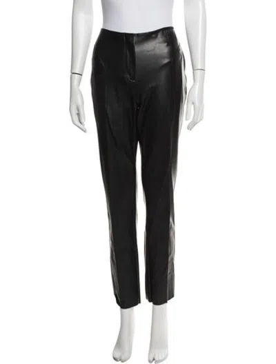 Pre-owned Cedric Charlier Straight Leg Pants In Black