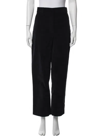 Pre-owned Cedric Charlier Straight Leg Pants In Black