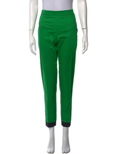 Pre-owned Cedric Charlier Straight Leg Pants In Green