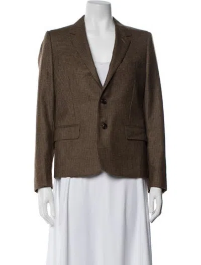 Pre-owned Celine 2019 Wool Blazer In Brown