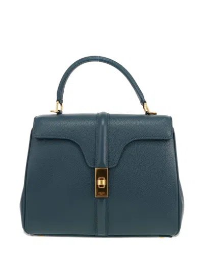 Celine 2020's 16 Grained-leather Tote Bag In Blue