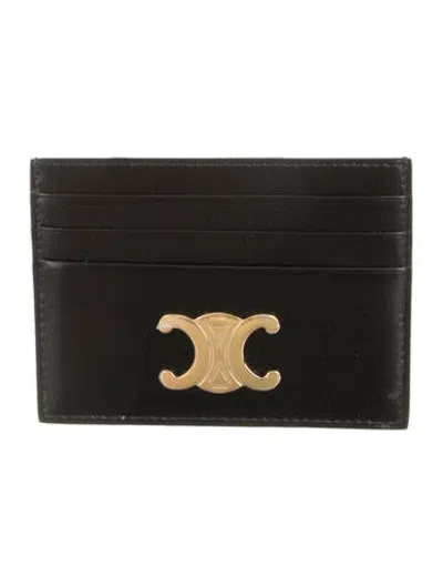 Pre-owned Celine 2026 Card Holder Card Holder In Black