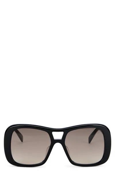 Celine Aviator-style Acetate Sunglasses In Black