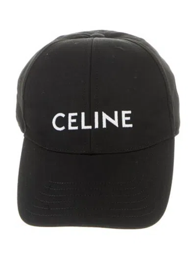 Pre-owned Celine Baseball Cap In Black