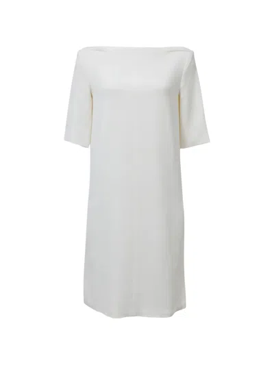 Pre-owned Celine Bateau Neckline Dress In Neutral