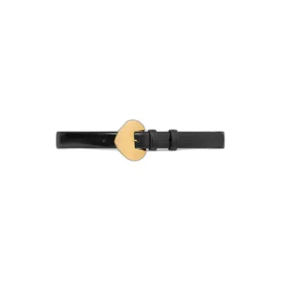Celine Bc-11 Leather Belt In Black