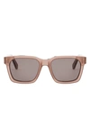 Celine Bold 3 Dots 54mm Geometric Sunglasses In Brown/brown Solid