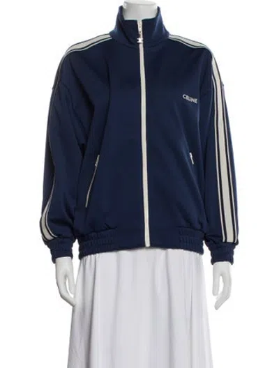 Pre-owned Celine Bomber Jacket In Blue