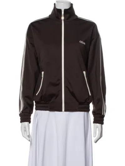 Pre-owned Celine Bomber Jacket In Brown