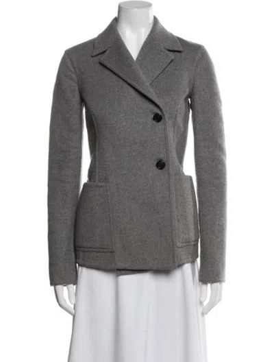 Pre-owned Celine Cashmere Blazer In Grey