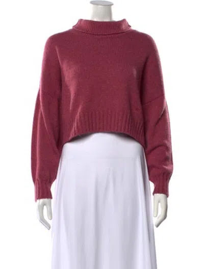Pre-owned Celine Cashmere Turtleneck Sweater In Pink