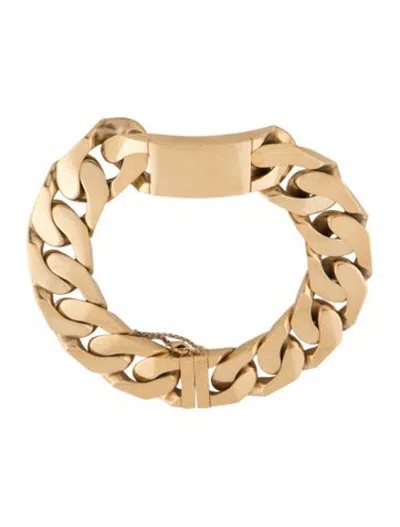 Pre-owned Celine Chunky Id Choker Collar Necklace, 15" In Multicolor
