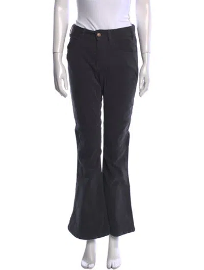 Pre-owned Celine Corduroy Wide Leg Pants In Blue